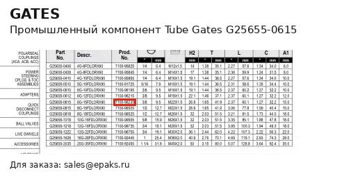 Gates G25655-0615