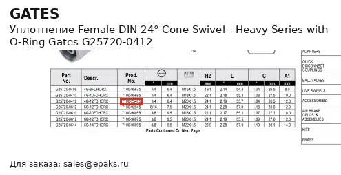 Gates G25720-0412