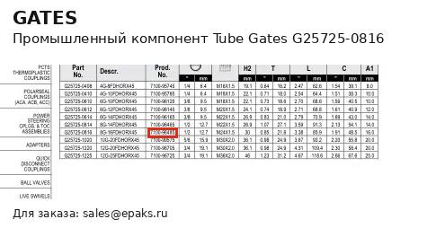 Gates G25725-0816