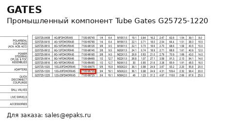 Gates G25725-1220