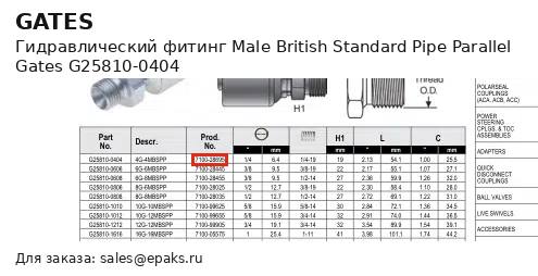 Gates G25810-0404