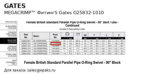 Gates G25832-1010