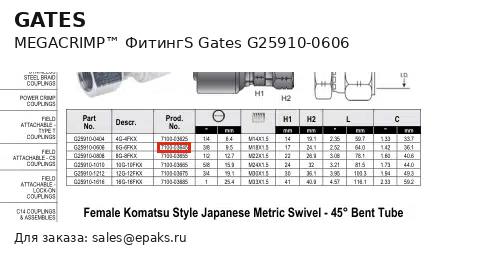 Gates G25910-0606