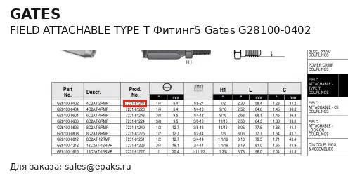 Gates G28100-0402