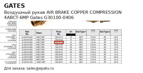 Gates G30100-0406