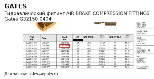 Gates G32150-0404