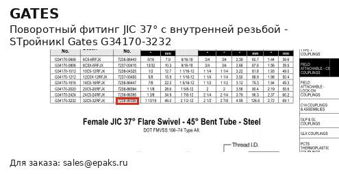 Gates G34170-3232