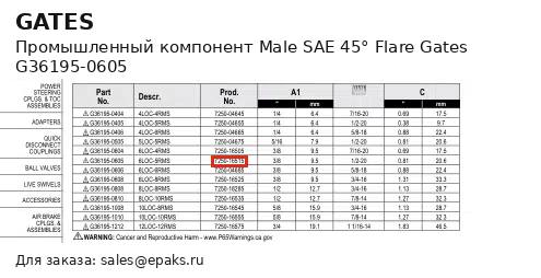 Gates G36195-0605