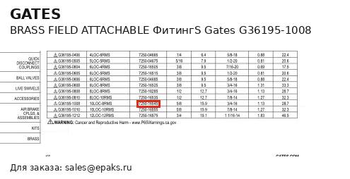 Gates G36195-1008