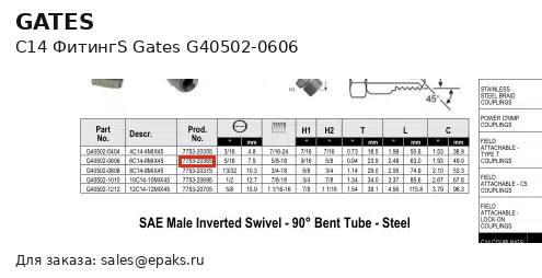 Gates G40502-0606