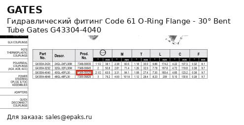 Gates G43304-4040