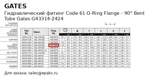 Gates G43314-2424