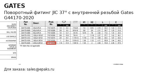Gates G44170-2020