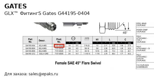 Gates G44195-0404