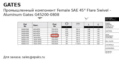 Gates G45200-0808
