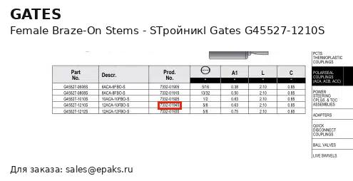 Gates G45527-1210S