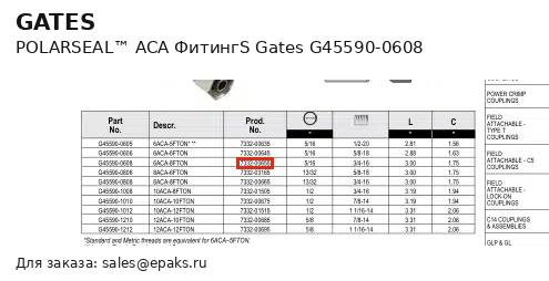 Gates G45590-0608
