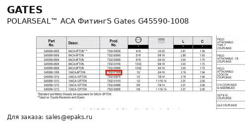 Gates G45590-1008