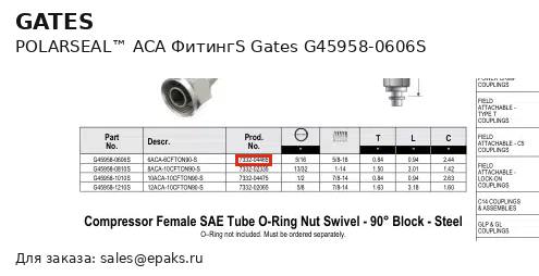 Gates G45958-0606S