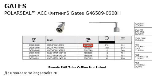 Gates G46589-0608H