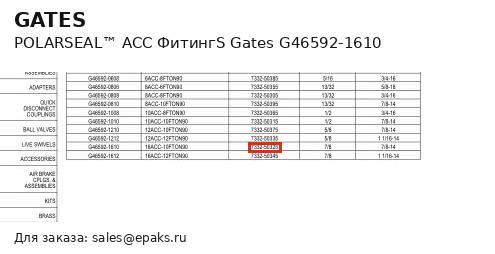 Gates G46592-1610