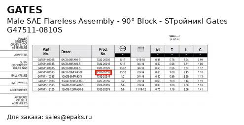 Gates G47511-0810S