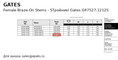 Gates G47527-1212S