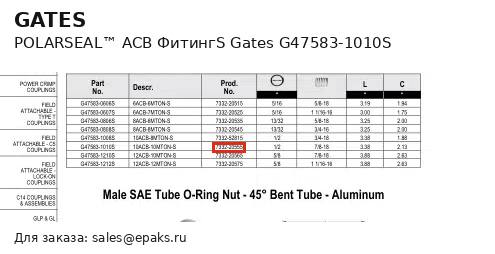 Gates G47583-1010S