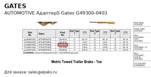 Gates G49300-0403