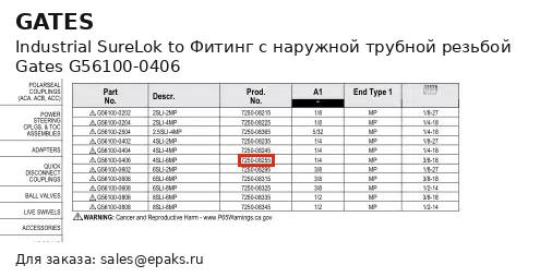 Gates G56100-0406