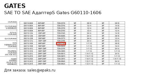 Gates G60110-1606