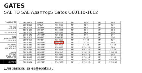 Gates G60110-1612