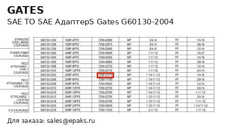 Gates G60130-2004
