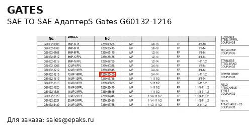 Gates G60132-1216