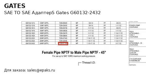 Gates G60132-2432