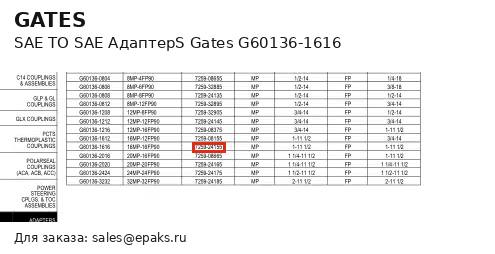 Gates G60136-1616