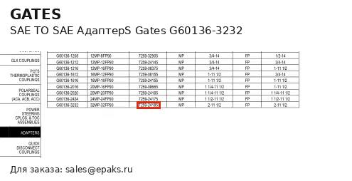 Gates G60136-3232