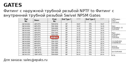 Gates G60140-0604