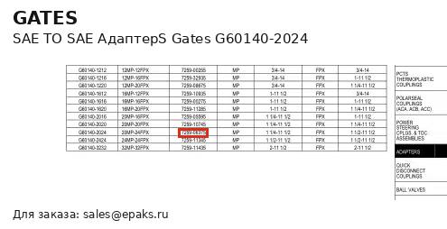 Gates G60140-2024