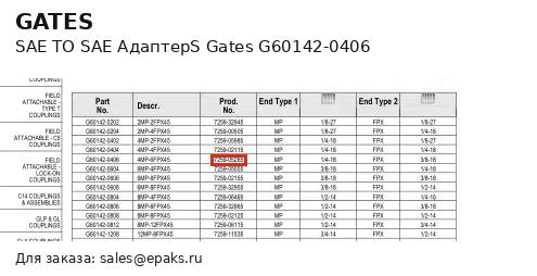 Gates G60142-0406