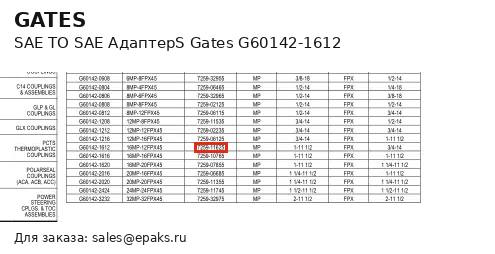 Gates G60142-1612
