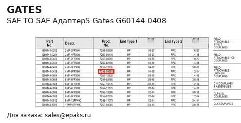 Gates G60144-0408