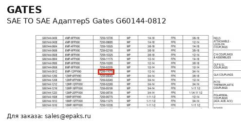 Gates G60144-0812