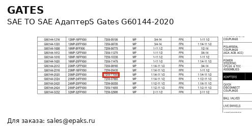 Gates G60144-2020