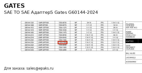 Gates G60144-2024