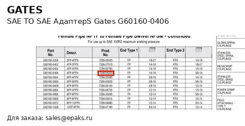 Gates G60160-0406