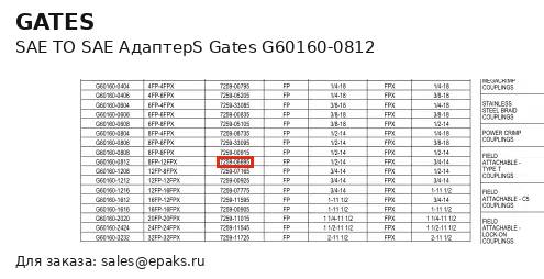 Gates G60160-0812