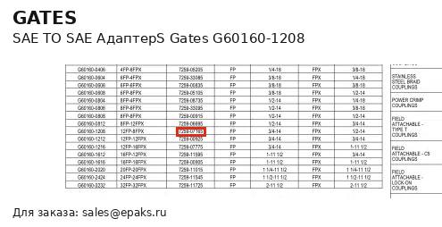 Gates G60160-1208
