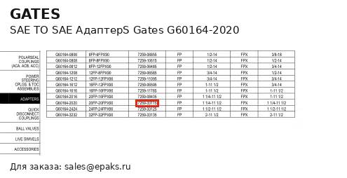 Gates G60164-2020