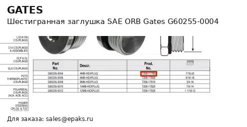 Gates G60255-0004
